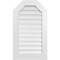 Ekena Millwork Octagonal Top Surface Mount PVC Gable Vent: Functional, w/ 3-1/2"W x 1"P Standard Frame, 22"W x 38"H GVPOT22X3801SF - alternate 1